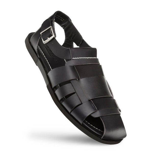 Mezlan Fisherman Sandal - Black