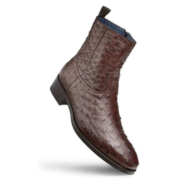 Mezlan Ostrich Boot - Tabac