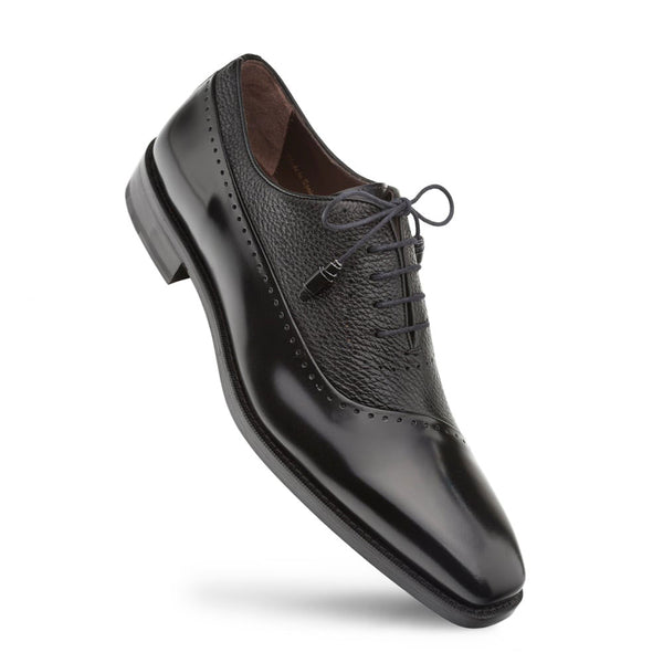 Mezlan Postdam Calfskin Oxford - Black