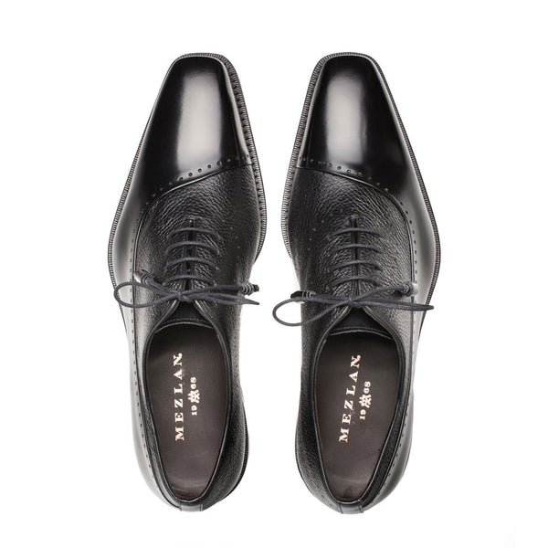 Mezlan Postdam Calfskin Oxford - Black