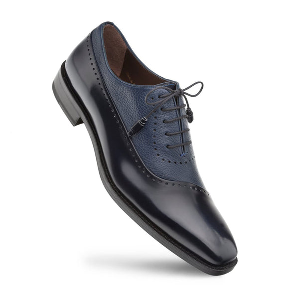 Mezlan Postdam Calfskin Oxford - Blue