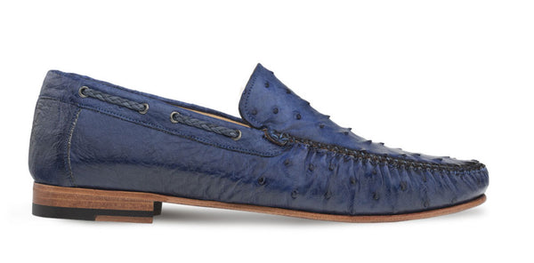 Mezlan Ostrich Moccasin - Jeans
