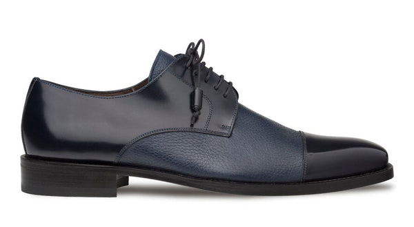 Mezlan Soka Deerskin Oxford - Blue