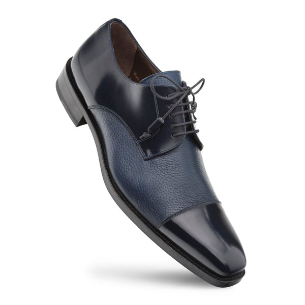 Mezlan Soka Deerskin Oxford - Blue