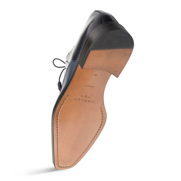 Mezlan Soka Deerskin Oxford - Blue
