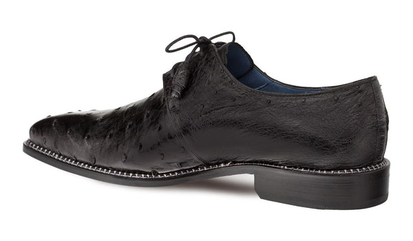 Mezlan Tillson Ostrich Oxford - Black