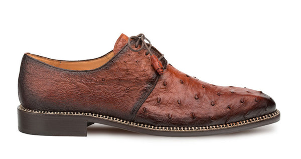 Mezlan Tillson Ostrich Oxford - Brandy